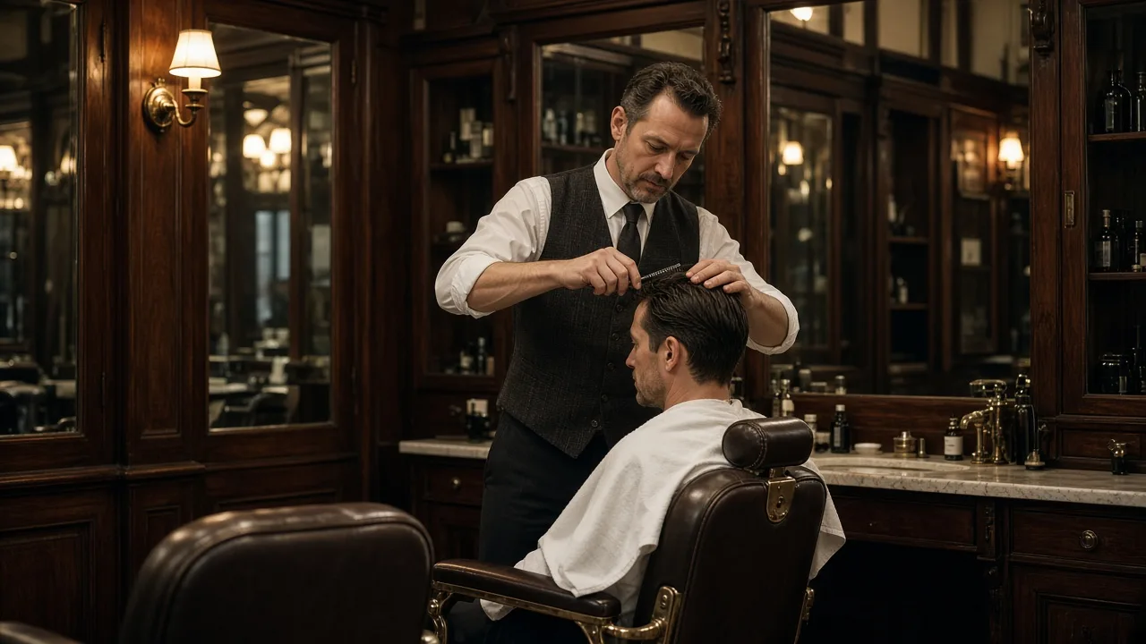 Ilustrační foto barber shopu — Český Holič, Brno