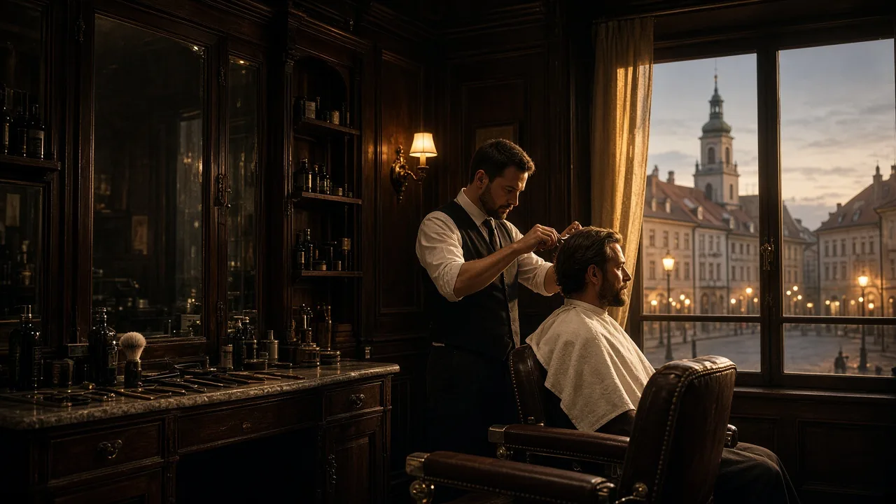 Ilustrační foto barber shopu — El Vlaso, Říčany