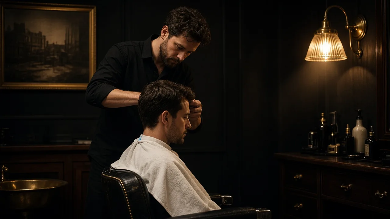 Ilustrační foto barber shopu — Tata barbershop, Praha